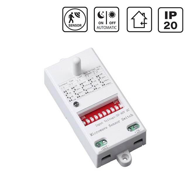 迷你超薄0-10V调光微波感应器 吸顶灯用 直流调光感应器 低压调光