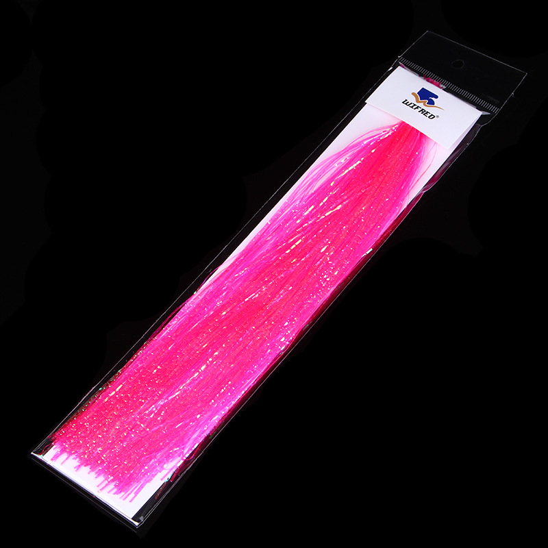 Wifreo 1mm silla brillante relieve alta reflexión correa de mosca de mar gancho material de unión 8 colores