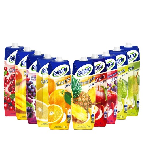 Fontana Cyprus imported Fontana juice summer drink fruit-flavored beverage Fentengle orange juice wholesale