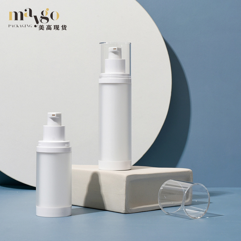 スポット 30ml50ml 真空ボトルストレートラウンドフロストローションボトルスキンケア製品セット新しい詰め替えボトル|undefined