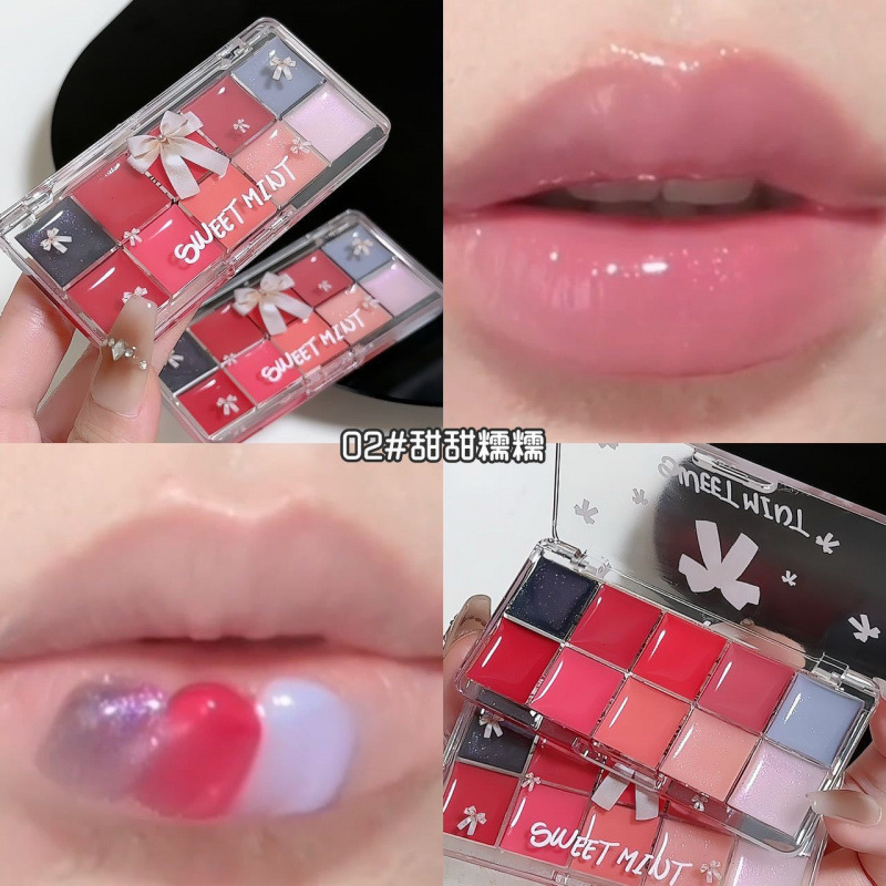 Sweetmint十色調唇冷凍盤は潤いがあり、鏡面口紅をつけにくいです。|undefined