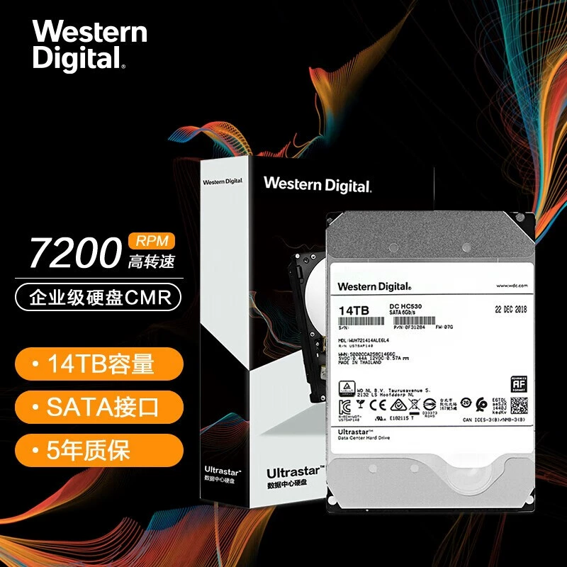 Оригинальный NAS-дисковый накопитель класса enterprise для WD, настольный, 7200 об/мин, 18 ТБ, гелий