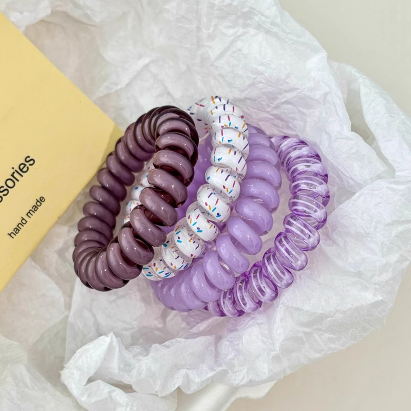 Línea telefónica bucle de cabello red 2025 nuevo cabello atado correa de cabello sin marcas cuerdas de cabello de alta sensación coreana bucle de cabello tocado