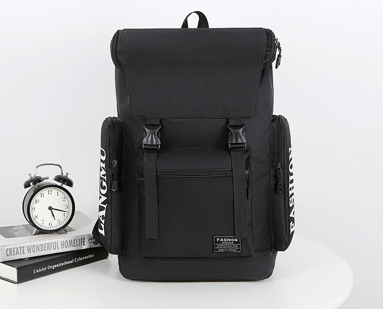 Wholesale of new fashionable, simple and large-capacity shoulder bags, business commuting and casual backpacks, nylon fabric computer backpacks undefined