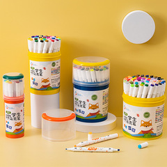 Double-headed marker pen set for animation students, art special graffiti, children's comics, colorful hand-painted watercolor pens wholesale