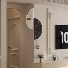 2025年新款双面转角挂钟家用客厅现代简约拐角创意时钟阳角钟表