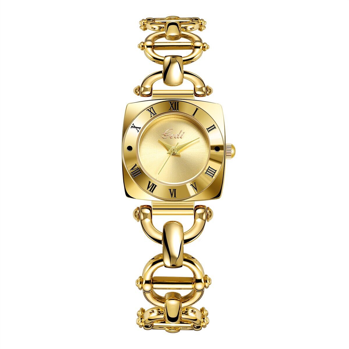 50g Weight Tempered Glass Mirror Material Stainless Steel Strap Material Watch Classification Pointer Display Type Jewelry Buckle Buckle Style Square Dial Shape Holiday, Banquet, Daily Occasion Quartz Movement Solid Color Pattern Women's Gender Elegant, Lady Style Elegant Lady Solid Color Jewelry Buckle Quartz Watch Women's Watches 9