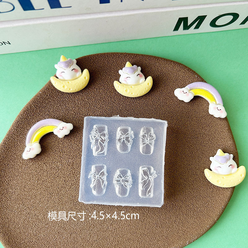 さまざまな蝶の形のネイルアート装飾シリコンモールド高透明接着剤 UV 接着剤モールド交換モデル|undefined