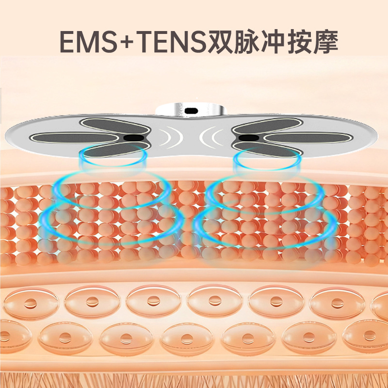 跨境选品 EMS按摩腰带热敷暴汗专用腰部加热按摩仪腹部震动家用减脂神器 欧美外贸合作