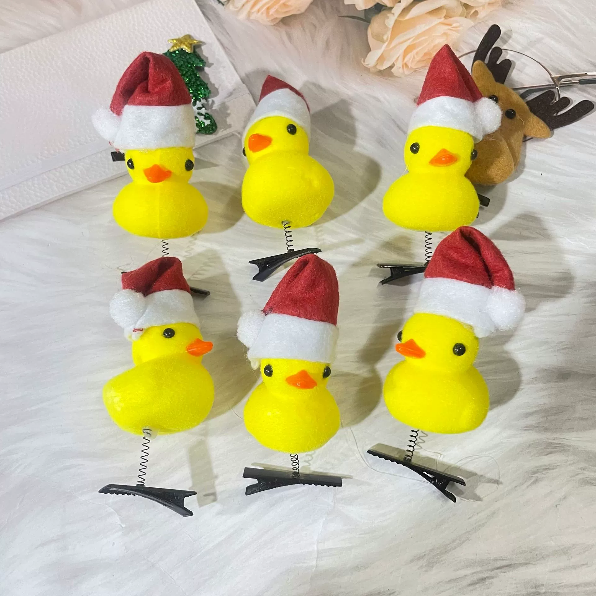 Зажим для волос (B.Duck) Жёлтая утка, милый аксессуар для детей, 4 × 2 × 5 см