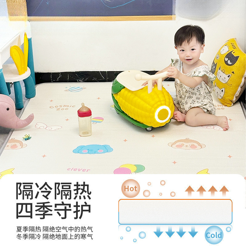 宝宝加厚爬行垫爬爬垫可折叠婴儿童泡沫地垫隔凉家用卧室垫子|undefined