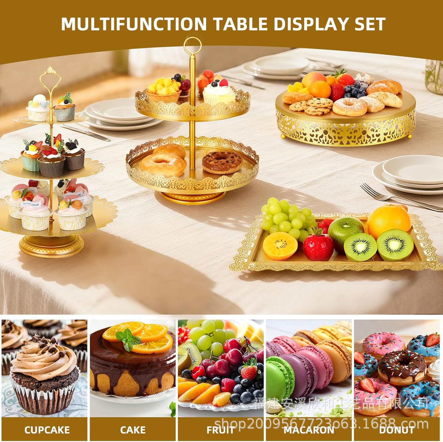 Pasteles de pasteles de encaje plato cuadrado para bocadillos de galletas plato rectangular bandeja de metal europeo