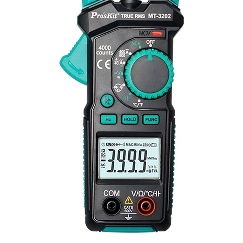 Pro'skit MT-3202-C 3-3/4 истинное эффективное значение Токоизмерительные клещи мультиметр