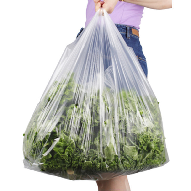 透明水果蔬菜袋白色加厚一次性打包塑料袋加大号手提背心袋65*90详情1