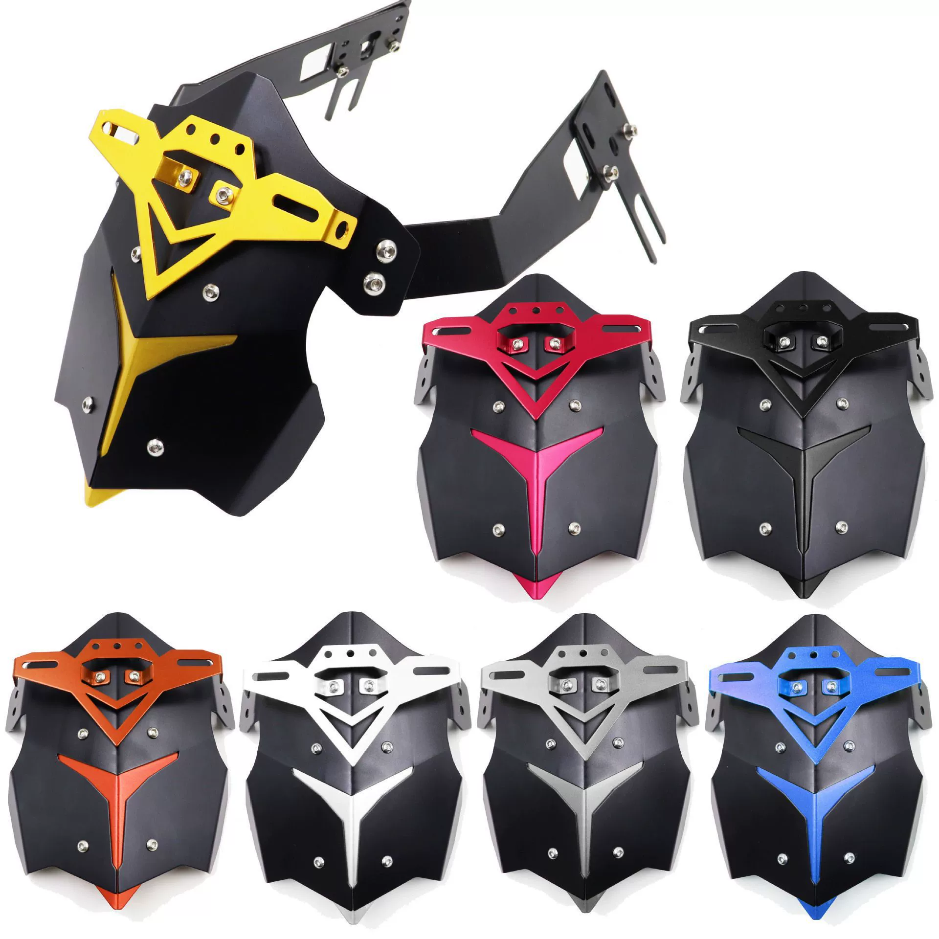 Мотоцикл задние крылья двойные плоские вилки универсальные крылья nc700 ninja400 задние грязевые плитки Кинг-Конг крылья