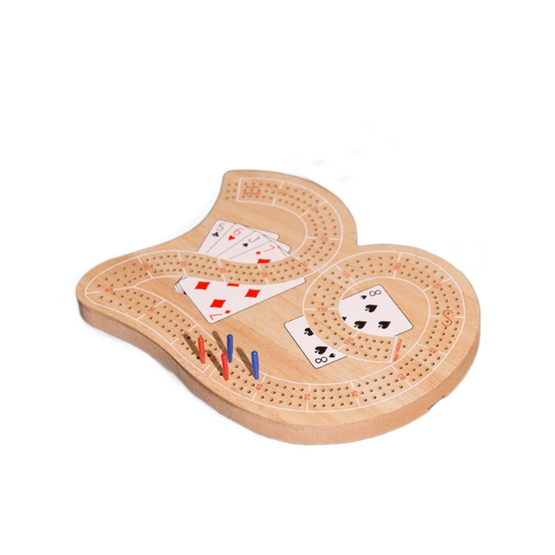 Fabricante de madera Amazon cribbage poker pegs de escritorio Kribich tablero de juego de madera