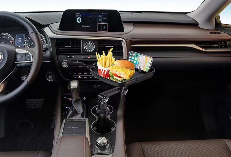 Car Tray for Holding Food and Drinks, Coffee Table, Food Storage Rack, Cup Holder, Phone Holder for Car Use