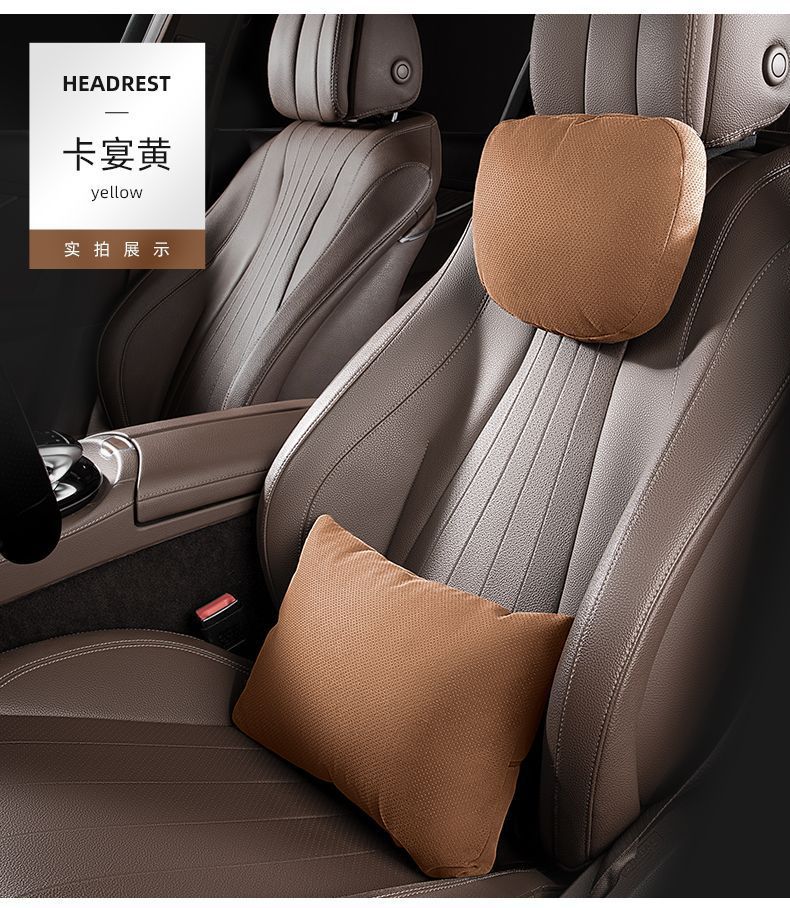 Car Headrest Suitable for Maybach Cushion Car Lumbar Support Neck Pillow Perforated Lumbar Cushion Sleeping Pillow