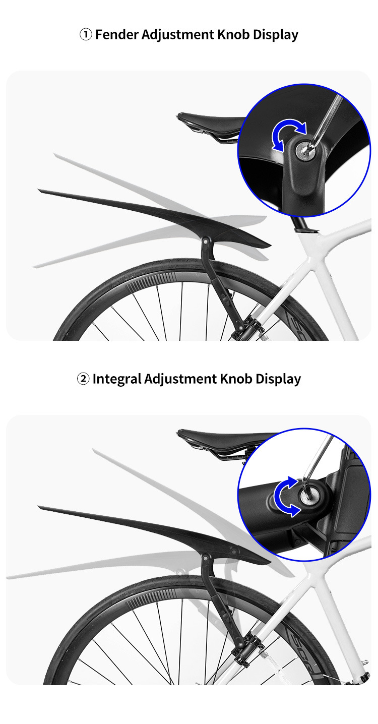 Bicycle Fenders, Mountain Bikes, Road Bikes, Adjustable Rear Wheel Mudguards, Cycling Rain Protection Boards, Exclusively for Cross-Border Sales