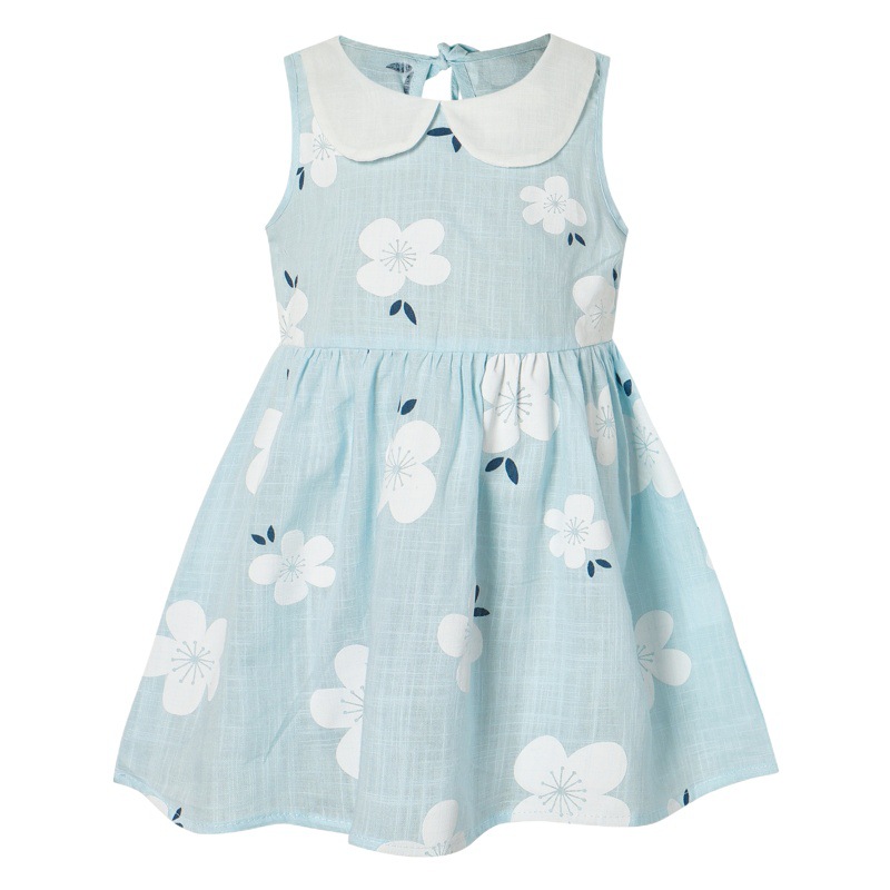 Niñas verano nuevo estilo coreano sin mangas muñeca collar chaleco vestido niños princesa vestido bebé vestido de una pieza entrega