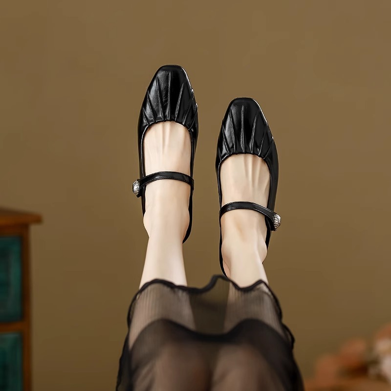 Sandalias de media arrastre de puntera plateada de 7cm de altura interior para mujer 2025 nueva moda de verano tacones gruesos zapatos individuales