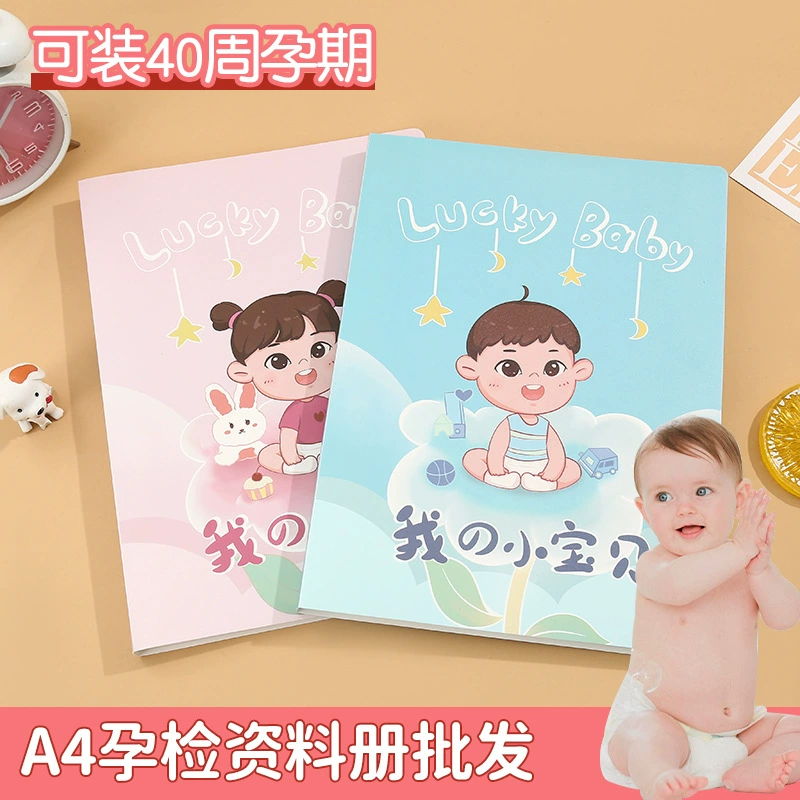 A4 Pregnancy Inspection Data Book Product Inspection Archives Storage Save Multi-layer Storage Pages Transparent Spot