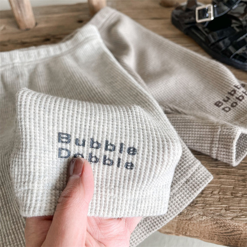 2024 Korean children's clothing summer new style girls' Korean summer leggings 5-point pants children's pants 122236