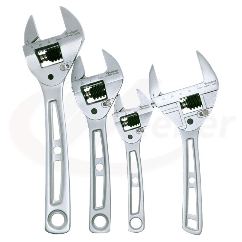 日本品牌weeber威也活动扳手新款自动回位活口扳子AR060850大开口