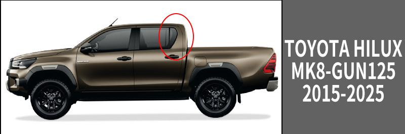 Suitable for Toyota Hilux Invincible Window Visor Rain or Shine Shield (Europe)