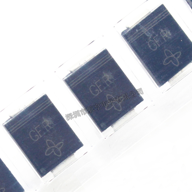 贴片 SMCJ43A DO-214AB 丝印GFT 单向 TVS瞬态抑制二极管 (20个)