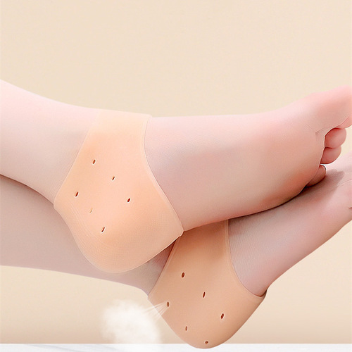 Silicone Heel Bandage with Elastic Dry Cracked Foot Cover, Full Heel Protection Pad for Both Men and Women, Heel
