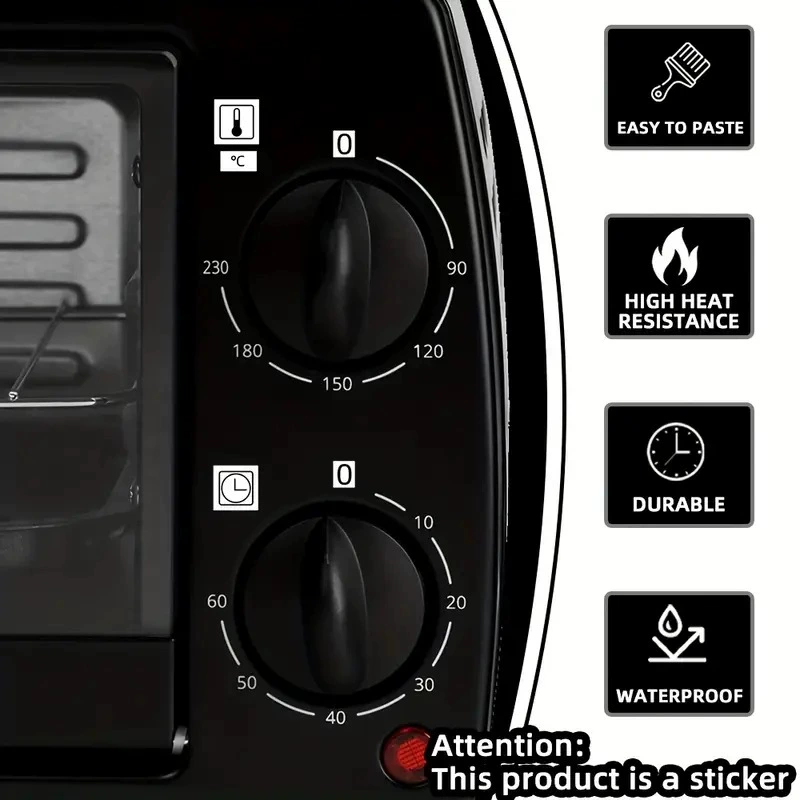 Flame indicator ring, stove sticker, flame indicator ring, clear vinyl oven sticker