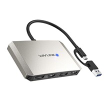 WAVLINK �p4K@60Hz�@ʾ��������USB C to DisplayPort HDMI�m����