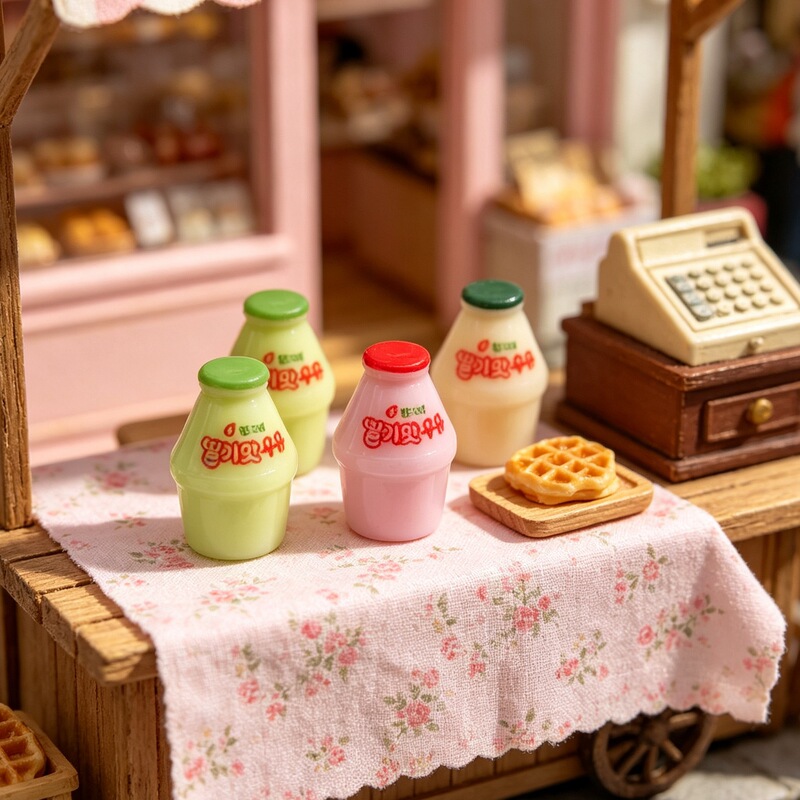 Simulated imported milk bottle miniature food toy convenience store scene decoration ornament keychain pendant DIY accessory Simulated imported milk bottle miniature food toy convenience store scene decoration ornament keychain pendant DIY accessory