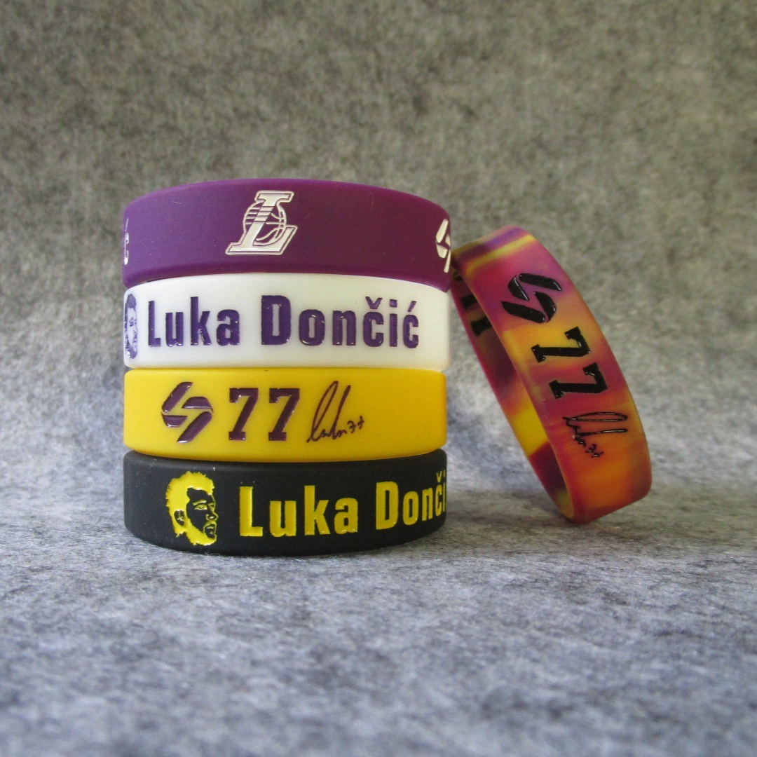 NBA Lakers №77 Дончич аватар широкий спортивный браслет с подсветкой запястья фанатские аксессуары ученик Донг 77