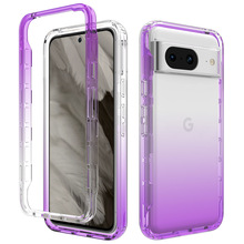 适用谷歌Google pixel 8二合一双色渐变手机壳360全包带PET屏保壳