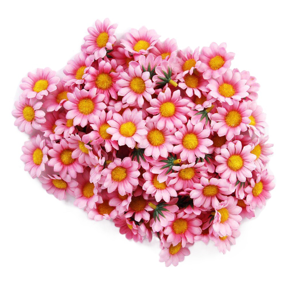 Factory Direct Sales Aliexpress 12-Leaf Sunflower Head, Simulated Flower, Small Chrysanthemum Flower Head, Sunflower Head