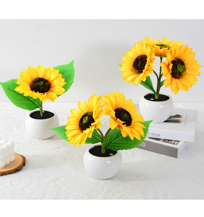 LED Sunflower Night Light