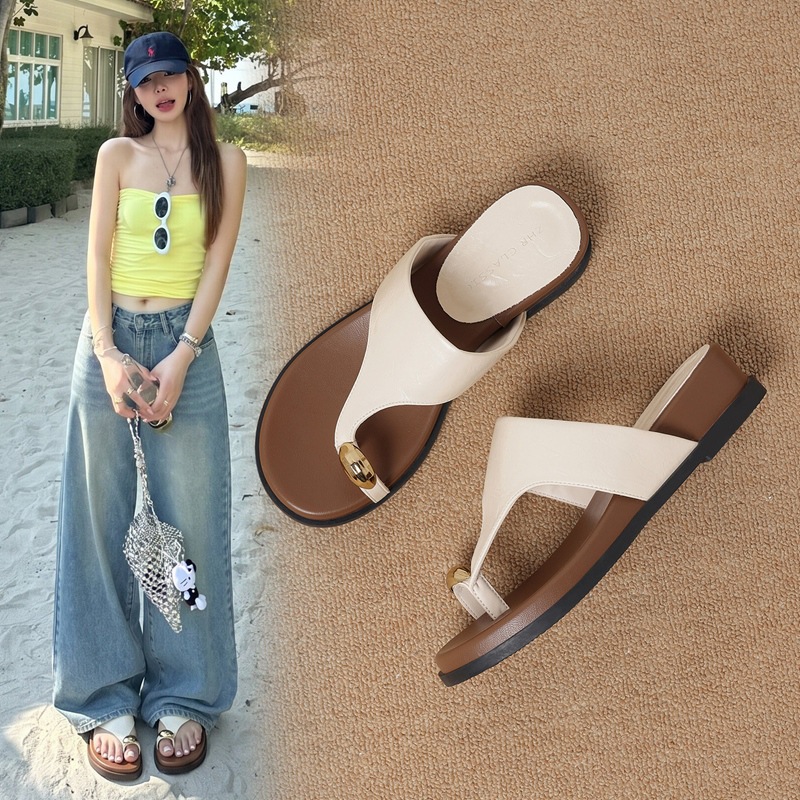 Dép sandal nữ xỏ ngón họa tiết da báo đế mềm — KN399 Hoa văn báo