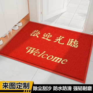 入户门口脚踏垫欢迎光临进门地毯出入平安门垫大门口家用室外脚垫