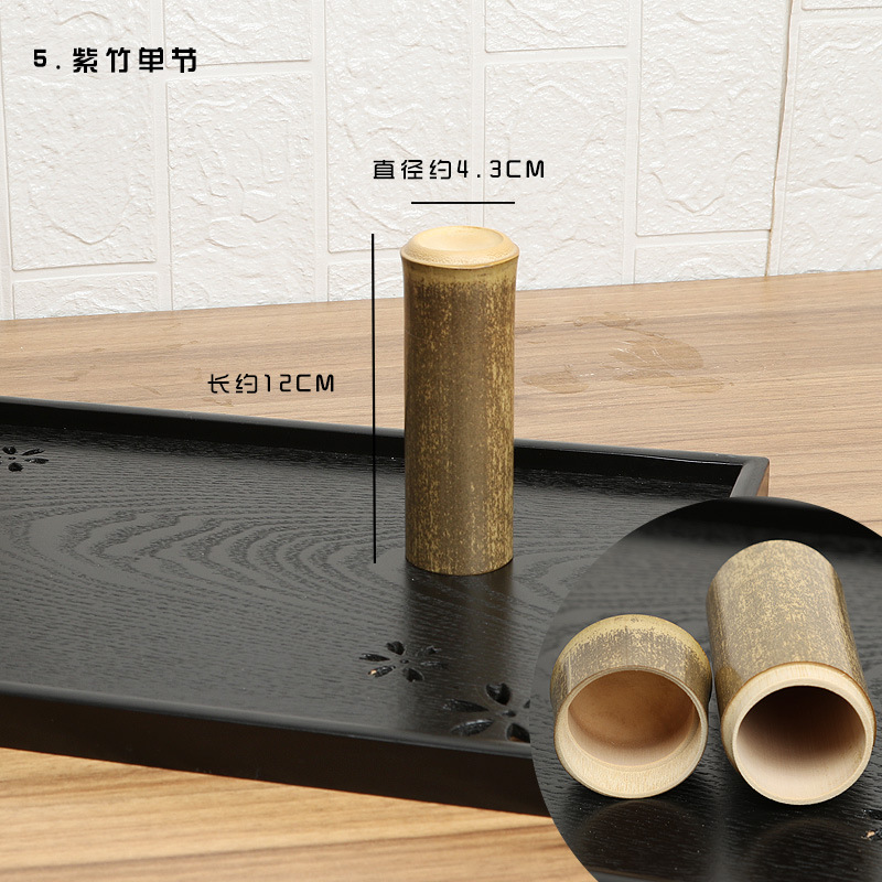 Tetera de bambú tubo de té de bambú tarro de bambú portátil tetera al por mayor lanzamiento ceremonia del té accesorios de almacenamiento productos de bambú