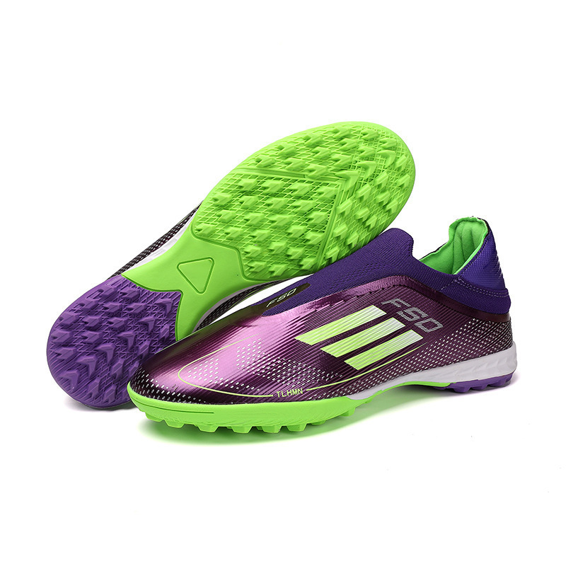 Zapatos de Fútbol de Corte Bajo para Adulto de TPU y Goma Transpirables para Césped Natural y Artificial