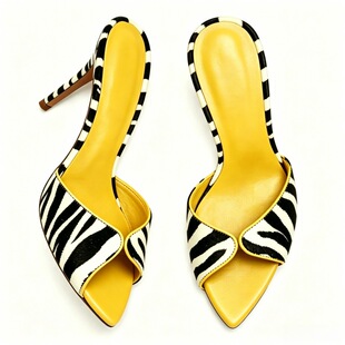 �W�����R�y�Rë�r�b��ЬV��¶ֺ������������Zebra Party Sandals