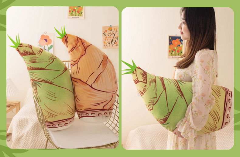 Cross-border Cute Little Pine Tree Bamboo Shoots Pillow Doll Plush Toy Grasping Machine Doll Children's Baby Pacifying Doll