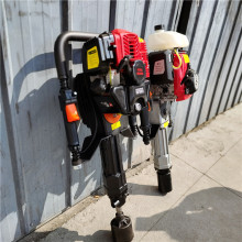 手持式汽油镐 打防洪柴油木桩机 爆发力强 两冲程打桩机