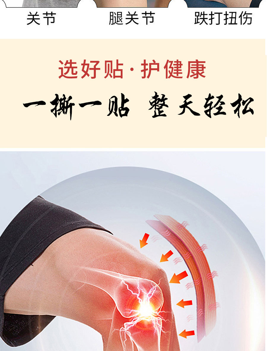 Miao Fang Bai Tong Herbal Pain Patch 8 Patches Per Box Non-Woven Body Joint Knee Patch specifications