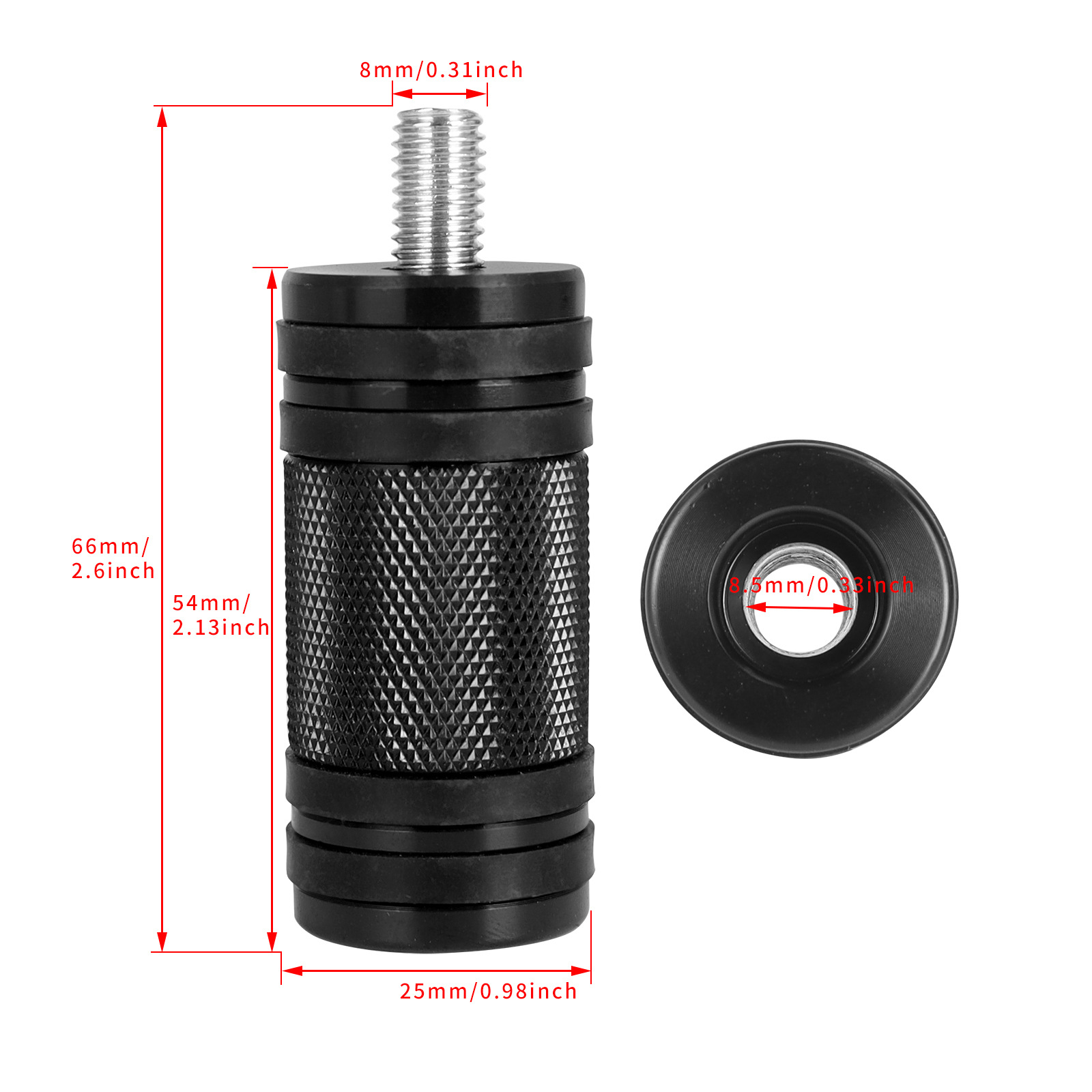 Motorcycle Modification Accessories Black Electroplated Knurled Gear Lever Head Gear Lever Glue Gear Head Embossed Gear Head