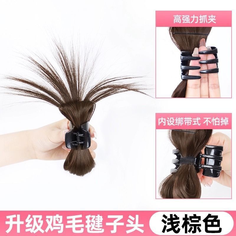 Chongo con Pinza de Pluma de Fibra de Alta Temperatura para Mujeres image 14