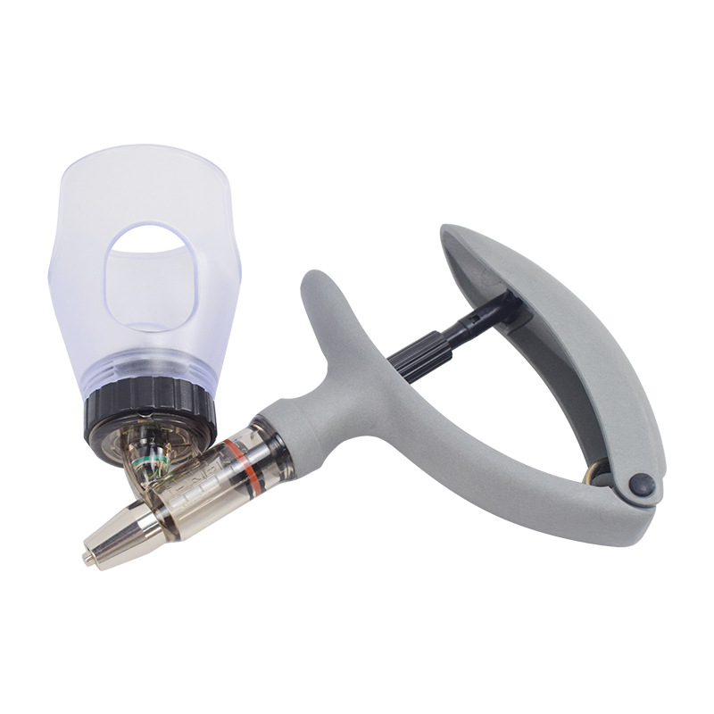 Aguja automática de inyección continua ajustable para cerdos, ganado, ovejas, pollos, jeringa para aves de corral 2ML