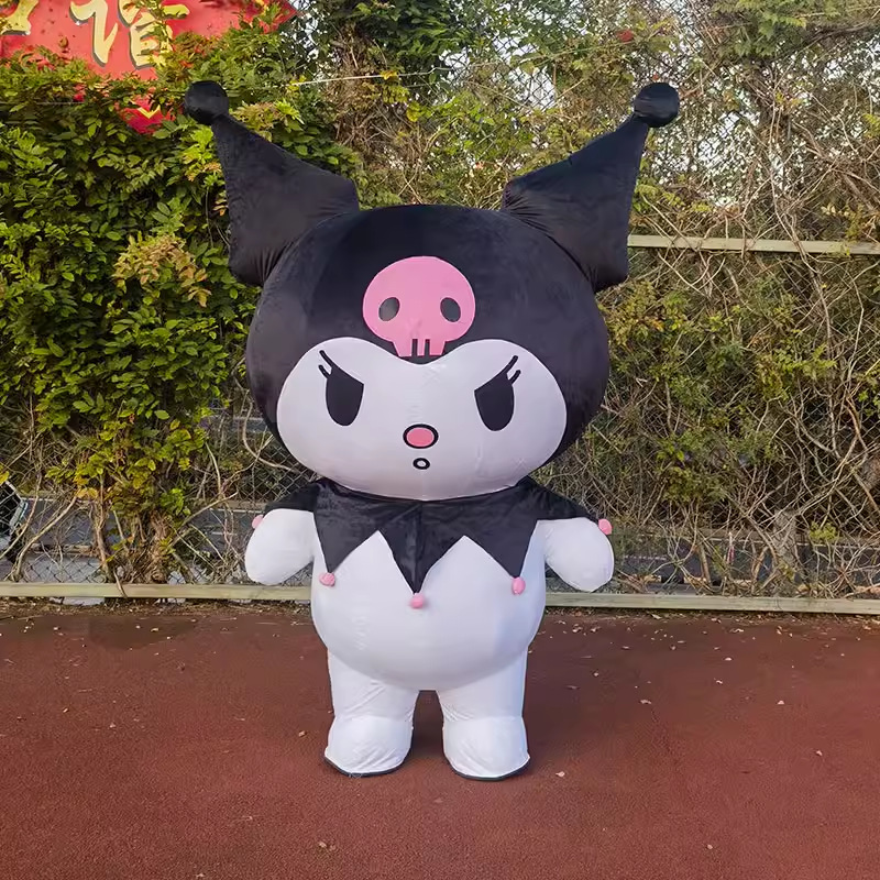 库洛米露比充气卡通人偶服装可爱布丁狗表演衣服网红loopy公仔